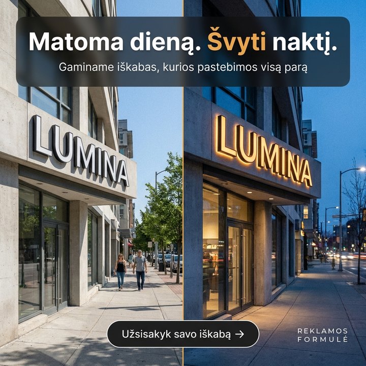 Iškabų reklama, pavyzdys 2