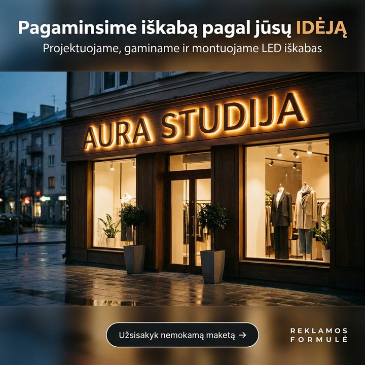 Iškabų reklama, pavyzdys 4